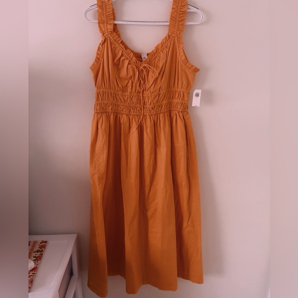 Bright orange tank Dress